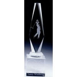 Large Golf Summit Trophy Logo Printed