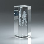 Female Softball Crystal Tower Custom Branded