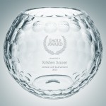 Custom Engraved Lead Crystal Ace Golf Bowl (Medium)