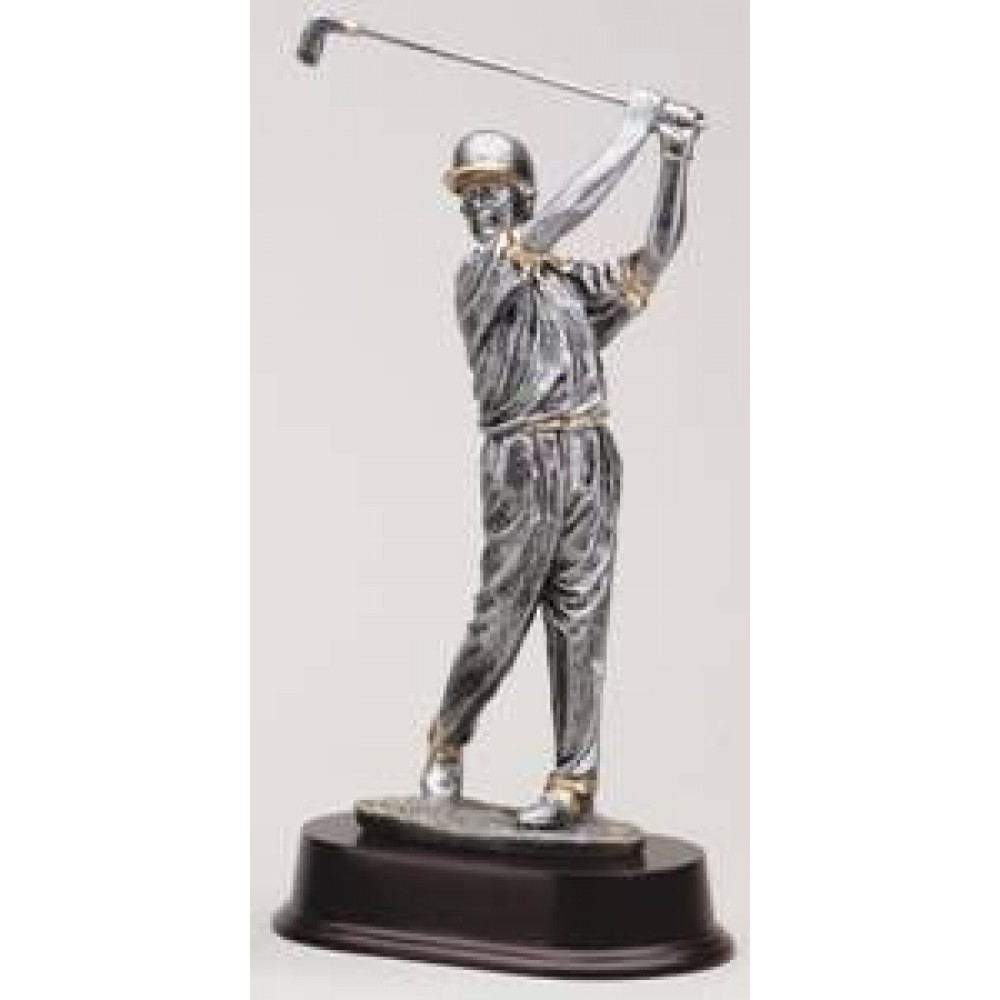 Male Swing Golfer Award - 10 1/2" Tall Custom Branded Male Swing Golfer Award - 10 1/2" Tall Custom Branded