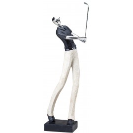 Custom Golfer, Male Multi-color Resin Figurine - 18-1/2"
