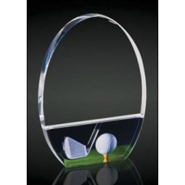 Personalized Golf Acrylic Award - 5" x 7"  Personalized Golf Acrylic Award - 5" x 7"