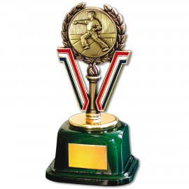 Custom Stock 7" Trophy with 2" Karate and Engraving Plate