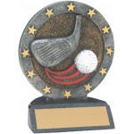 4 1/2" Golf All Star Resin Logo Printed