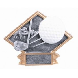Small Diamond Plate Golf Award - 4 1/2"x6" Custom Imprinted