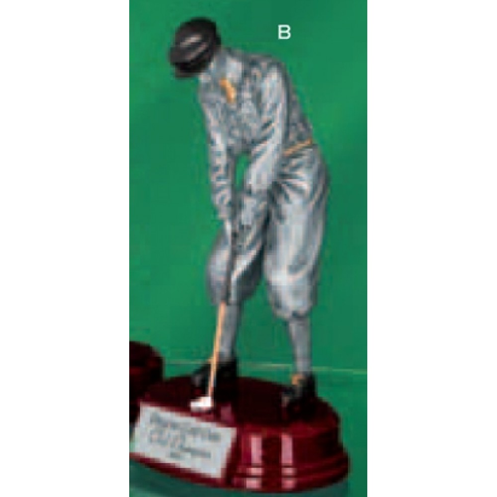 Old Fashioned Male Golfer Trophy (8") Custom Imprinted