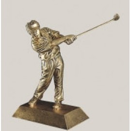 10.5" Male Golf Signature Resin Figure Trophy Custom Imprinted