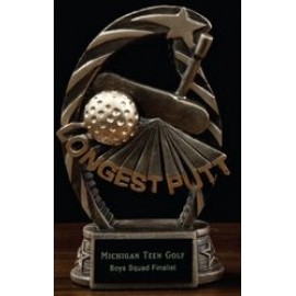 Arched Resin Longest Putt Award Custom Imprinted