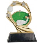 Customized Cosmic Resin Golf Award - 7"