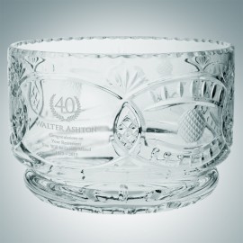 Promotional Lead Crystal Par Excellence Golf Bowl