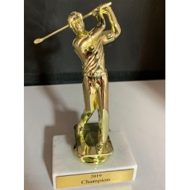 Golf Trophy w/Marble Base Custom Imprinted