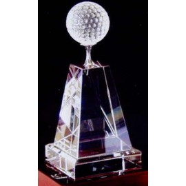 Personalized Slanted Prism Golf Trophy (7 1/2"x3 3/8")