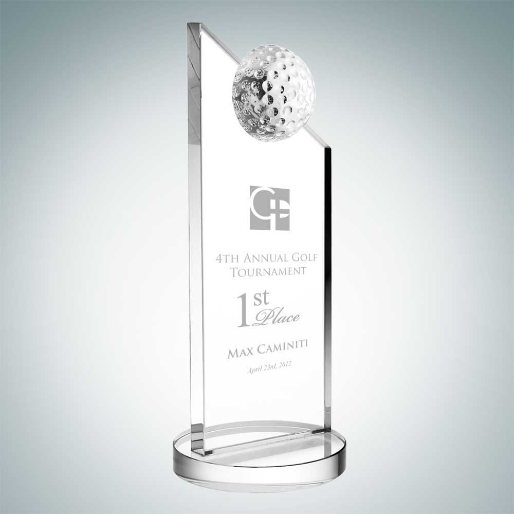 Apex Golf Optical Crystal Award (Large) Custom Branded Apex Golf Optical Crystal Award (Large) Custom Branded
