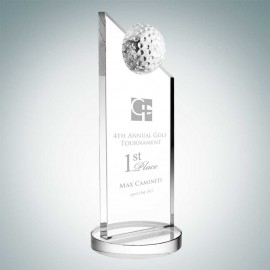 Apex Golf Optical Crystal Award (Large) Custom Branded