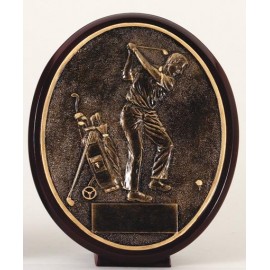 Golf Resin Plate - 6-1/2" Tall Custom Branded