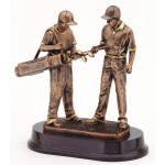Antique Bronze Male Golfer Resin Sculpture Award Custom Imprinted