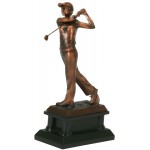 Logo Branded Golf, Female, Bronze Metalic Finish - 14"