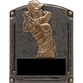 Golf, Female - Legends of Fame Resins - 6-1/2" x 5" Custom Imprinted