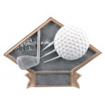 Golf Diamond Plate Resin (8 1/2" x 6") Custom Imprinted