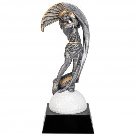 Custom 7" Female Golf Motion Xtreme Resin Trophy