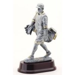 Personalized Golfing Caddie Resin Figure Award - 9 1/2" Tall