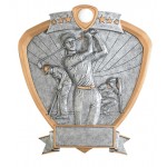 Customized Female Golf Signature Shield Award