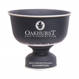 Custom Vintage Bowl - Blue / Ivory Logo Printed