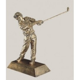 10.5" Female Golf Signature Resin Figure Trophy Custom Imprinted  10.5" Female Golf Signature Resin Figure Trophy Custom Imprinted