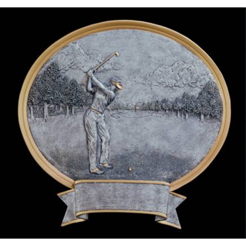 Personalized Golf, Female - Oval Legend Plates - 8"