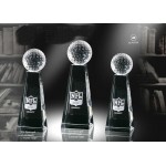 Custom Imprinted Crystal Golf Award (6")