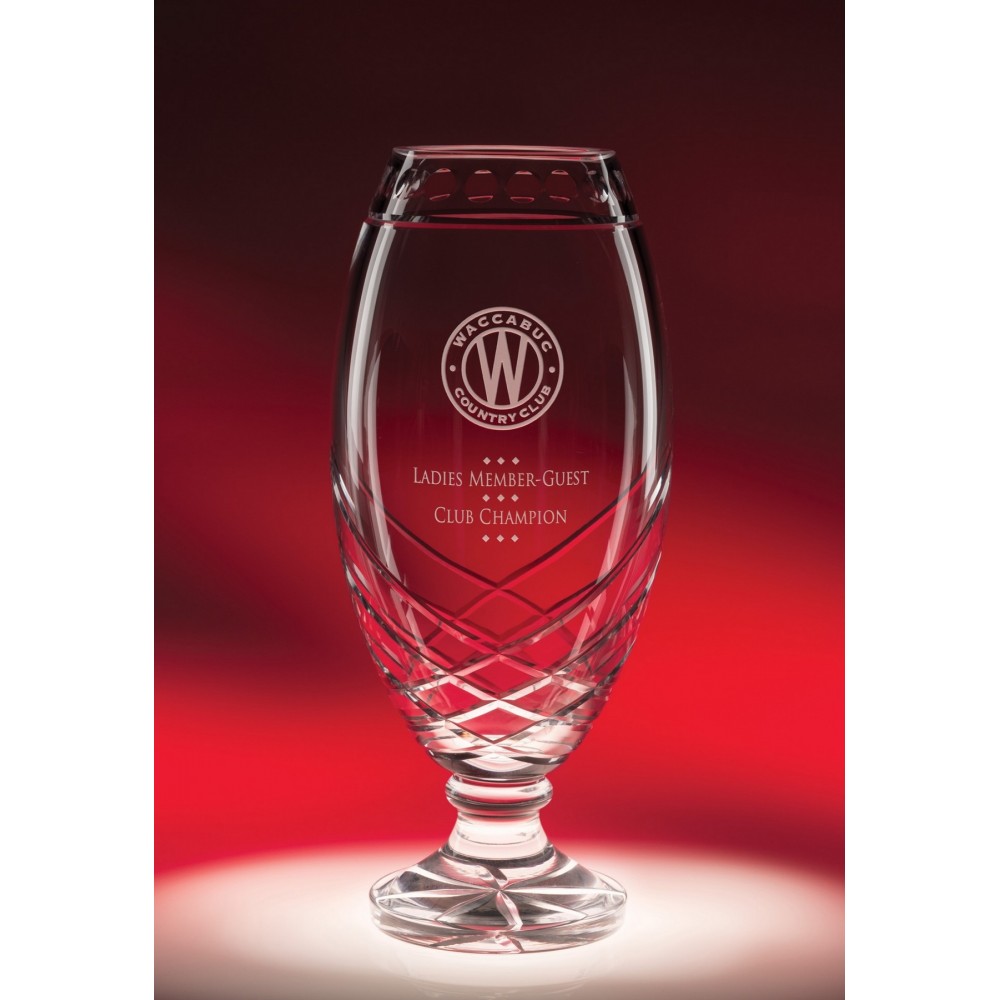 9.5" Cycle Cup Crystal Award Custom Imprinted 9.5" Cycle Cup Crystal Award Custom Imprinted