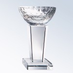 Customized Crystal Glory Trophy Cup, Small (4-1/4"x7")