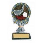 Golf All Star Resin Figure - 6 1/4" Logo Printed