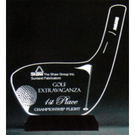 Custom Engraved Golfer's Dream Award on a Black Base - Acrylic (7 3/8"x7 1/2")