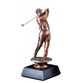 Golfer Swinging - Male 10" Tall Custom Branded