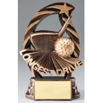 "Longest Drive" Golf Award - 6 1/2" Logo Printed