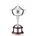 Logo Printed Swatkins Prestige Silver Plated Champions Award w/Golf Lid