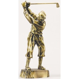 Customized Male Metallized Plated Classic Golfer  Customized Male Metallized Plated Classic Golfer