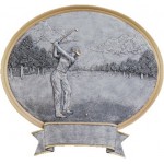 Female Golf Legend Resin Award 6" Tall Logo Printed