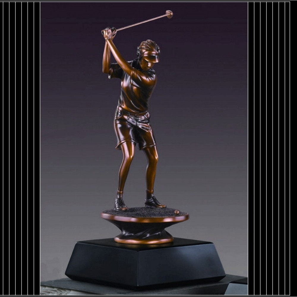 Customized Female Golfer Trophy (4.5"x10")