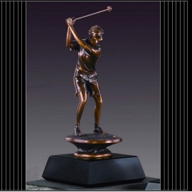 Customized Female Golfer Trophy (4.5"x10")