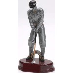 Personalized Vintage Golf, Male, Swing - Resin Figures - 8-1/2"