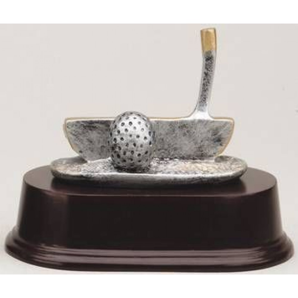 Personalized Sport Design Golf Putter Resin Award - 3 1/2"