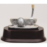Personalized Sport Design Golf Putter Resin Award - 3 1/2"