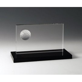 Golf Panel Award on Black Base Custom Imprinted