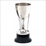 Personalized Nickel Plated Golf Cup Award 11"H