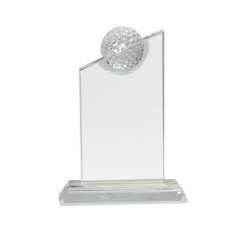 Clear Crystal Golf Ball Insert On Base Custom Imprinted  Clear Crystal Golf Ball Insert On Base Custom Imprinted