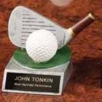 Personalized Resin Golf Club Trophy
