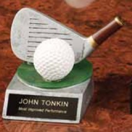 Custom Resin Golf Club Trophy  Custom Resin Golf Club Trophy