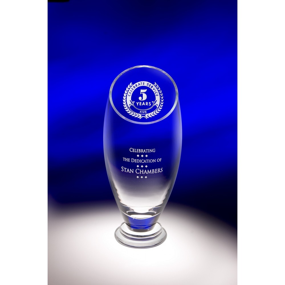 Custom Imprinted 12.75" Esprit Crystal Trophy Custom Imprinted 12.75" Esprit Crystal Trophy